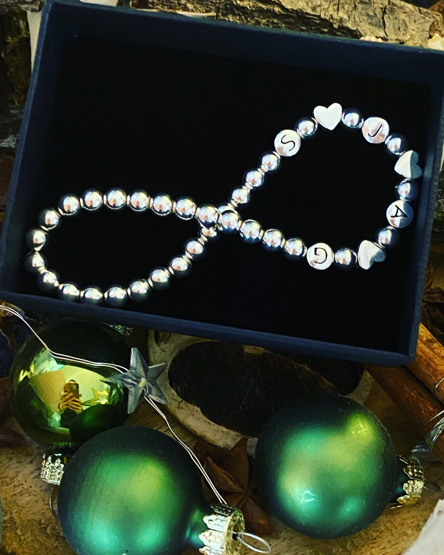 Personalisierte Kugel-Armkette Silber 925 5mm