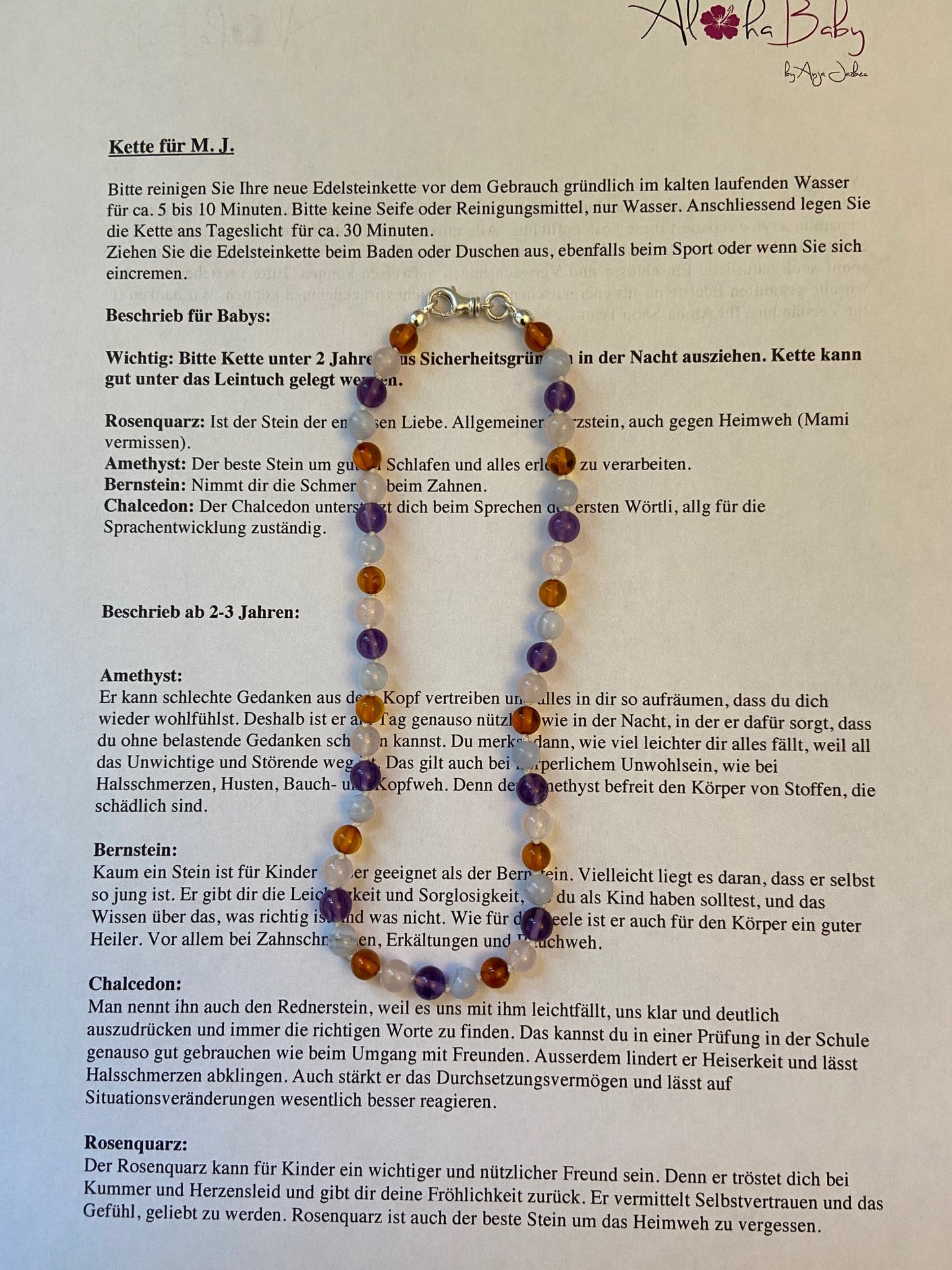 Baby-Energiekette (frei wählbar)